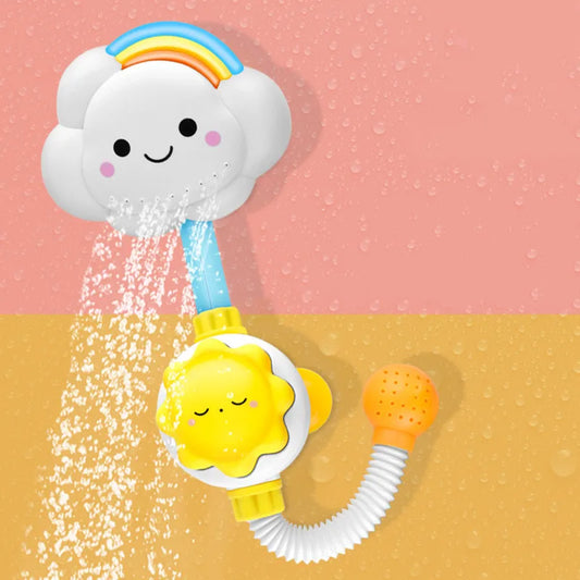 Baby Bath Water Spray Cloud Toy with Faucet Shower