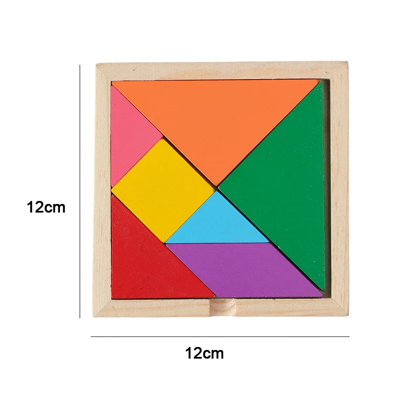Wooden Baby Puzzles 3D Early Learning Educational Toy