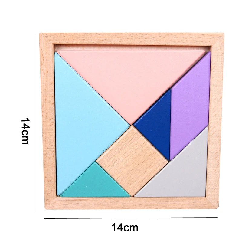 Montessori Wooden 3D Puzzle Toy for Early Learning