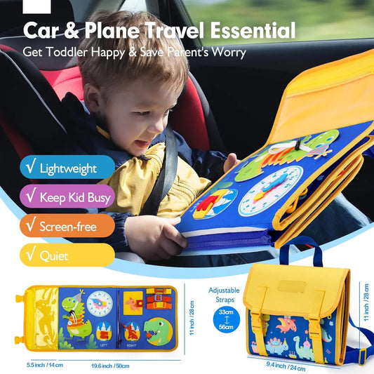 Toddler Busy Board Backpack Montessori Learning Activity Toy