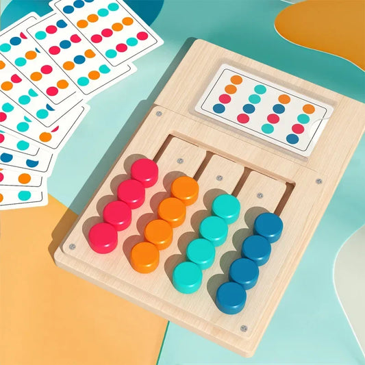 Montessori Wooden Shape Matching Board Learning Puzzle