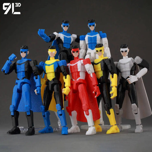 Invincible Boy Action Figure 14cm 3D Printed Poseable Model