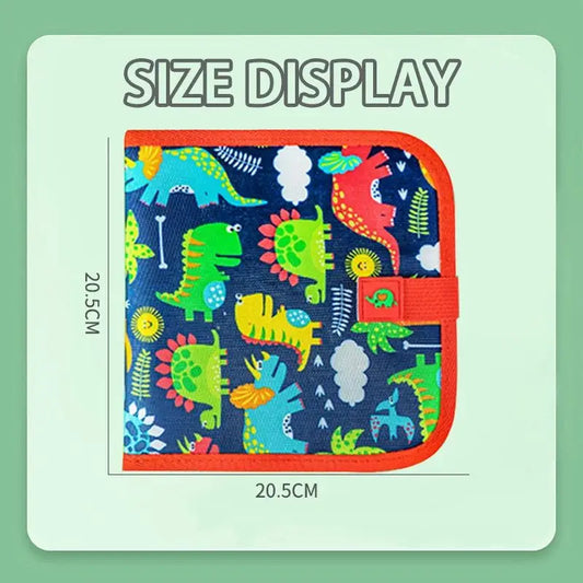 Reusable Doodle Book for Kids with 12 Watercolor Pens