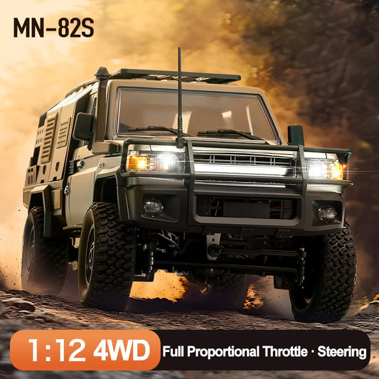 MN82S 4WD RC Crawler Pickup Truck 1:12 Scale Off-Road Car