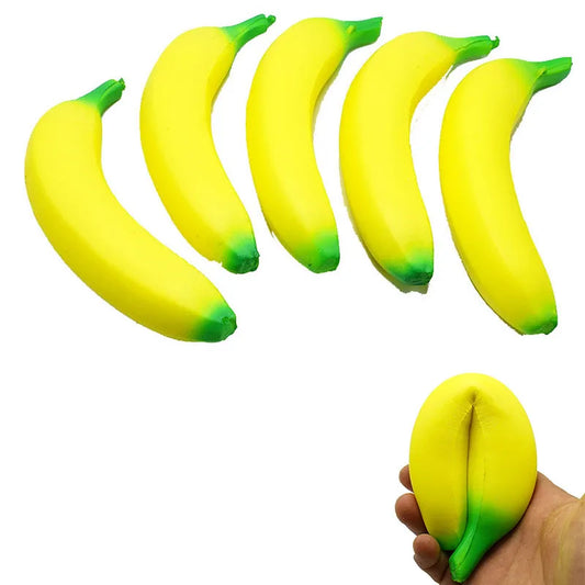 Banana Squishy Toy – Jumbo Slow Rising Stress Relief Squeeze Toy