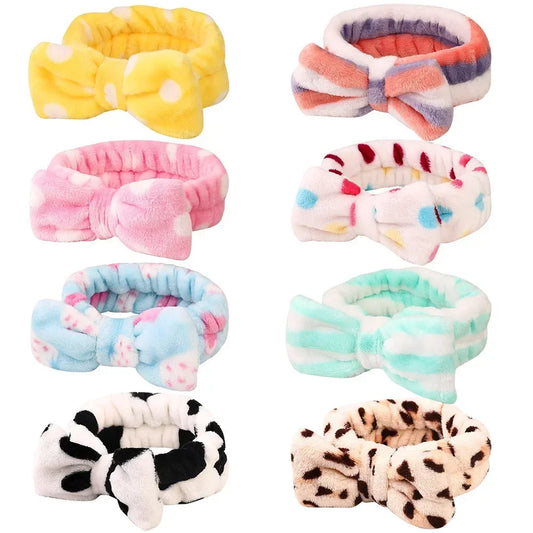 Makeup Headband – Soft Coral Fleece Face Wash Hair Band