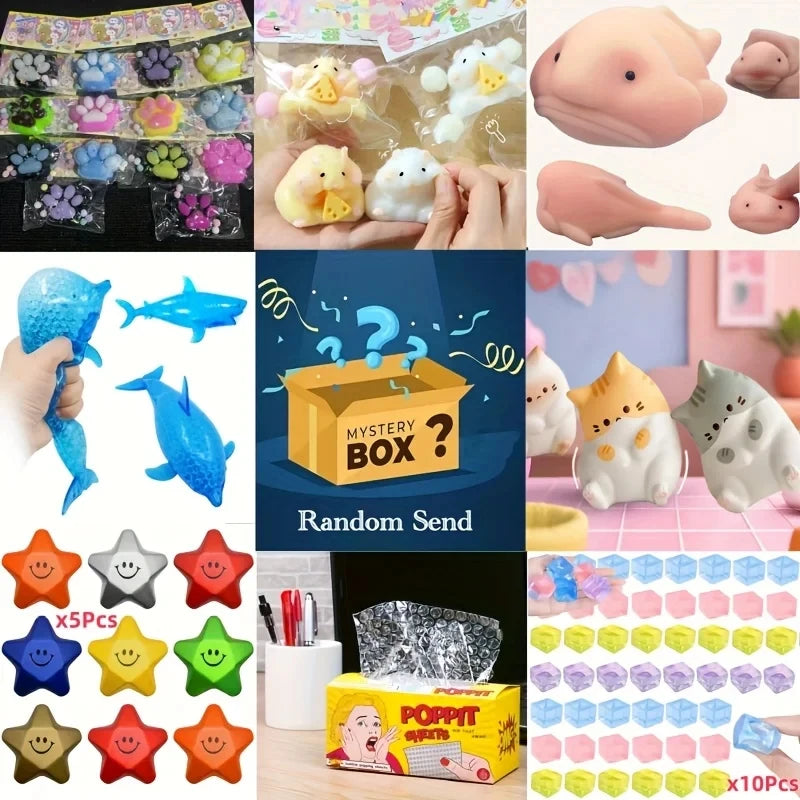 Squishy Ice Ball Toy Multicolor Stress Relief Squeeze Ball