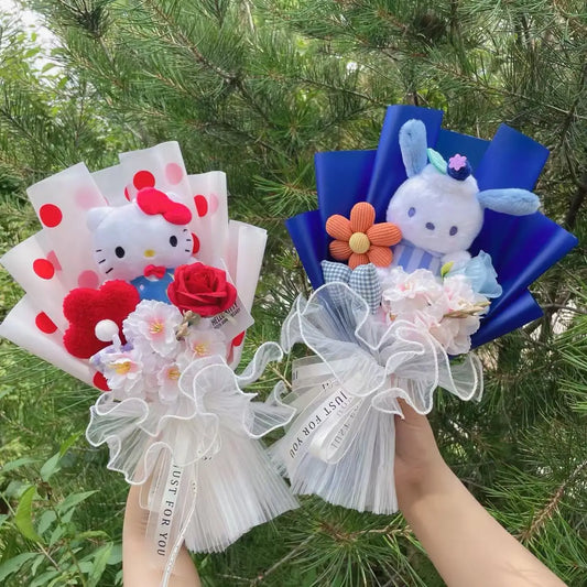 Cartoon Plush Flower Bouquet Graduation & Valentine's Gift