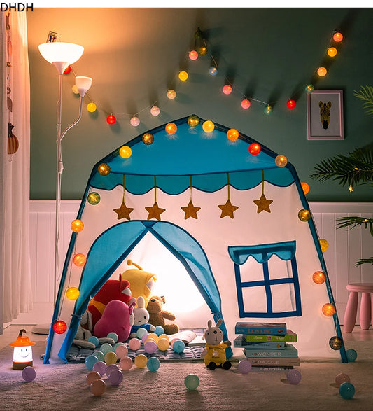 Kids Play Tent Indoor Outdoor Foldable Princess Playhouse