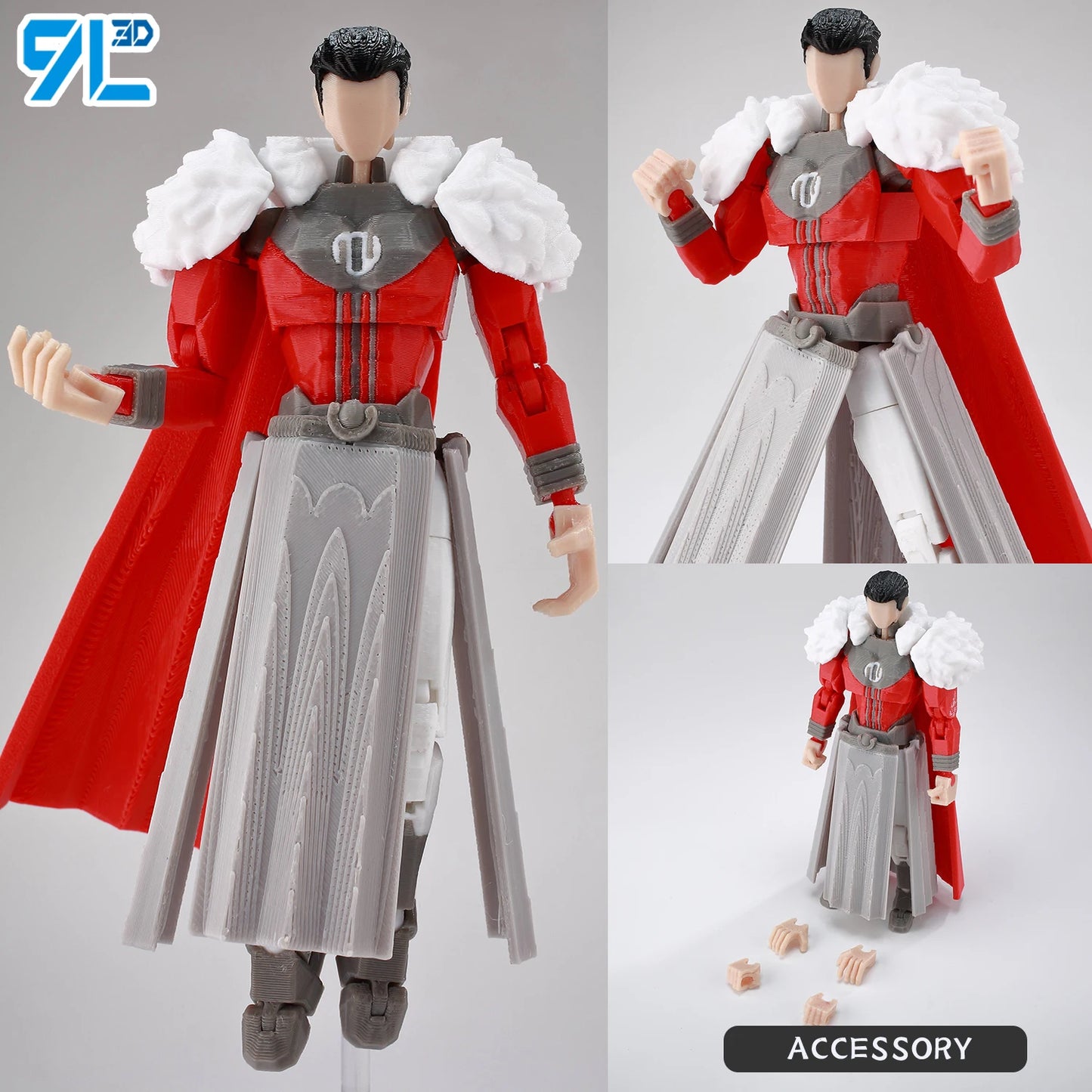 Invincible Boy Action Figure 14cm 3D Printed Multi Jointed Model