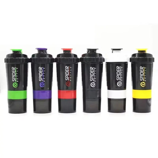 Protein Shaker Bottle – 3 Layer Fitness Mixing Cup