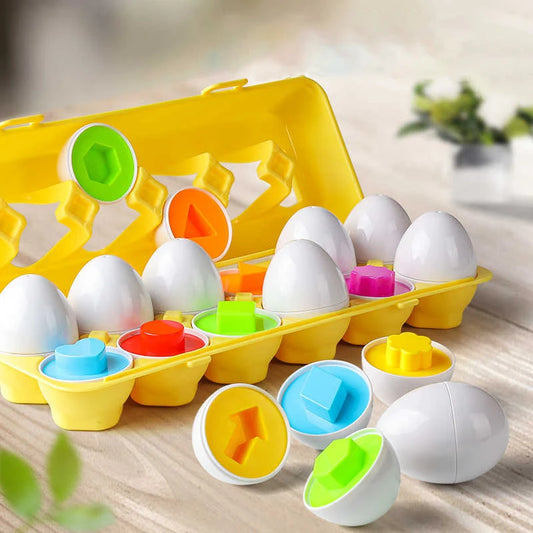 Montessori Matching Eggs Shape & Color Sorting Toy