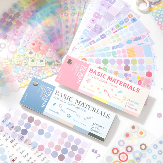 Cartoon Sticker Book Aesthetic Scrapbooking Sticker Pack