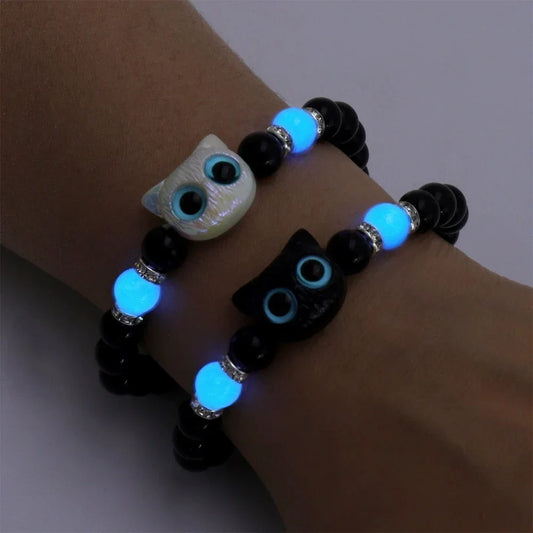 Cat Bracelet – Luminous Matching Friendship Bead Bracelet