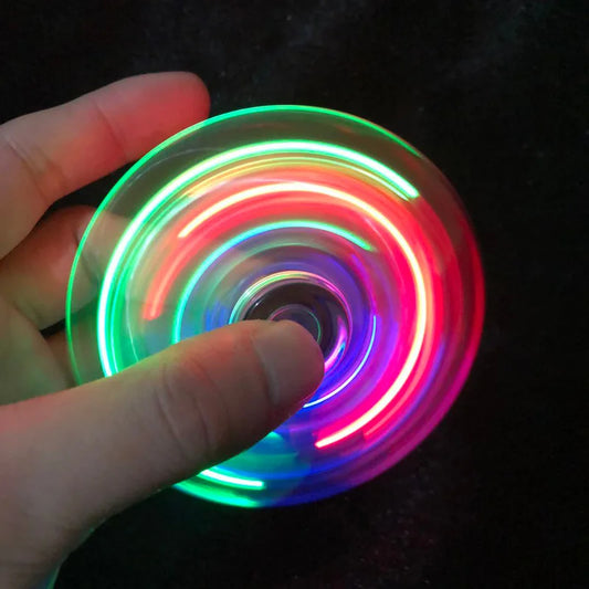 LED Fidget Spinner – Glow in the Dark Hand Spinner Toy