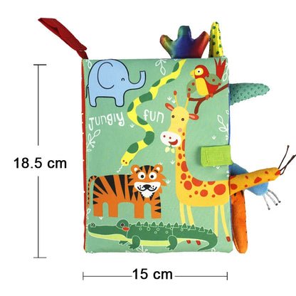 Baby Cloth Book Cartoon Animal Sensory Learning Toy