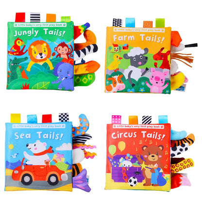 Baby Cloth Book Cartoon Animal Sensory Learning Toy