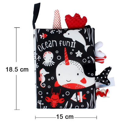 Baby Cloth Book Cartoon Animal Sensory Learning Toy