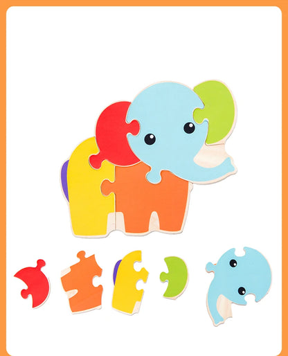 Baby Wooden 3D Puzzle Animal Tangram Learning Toy