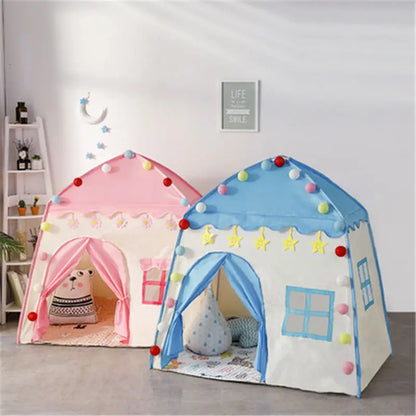 Kids Play Tent Indoor Outdoor Foldable Princess Playhouse