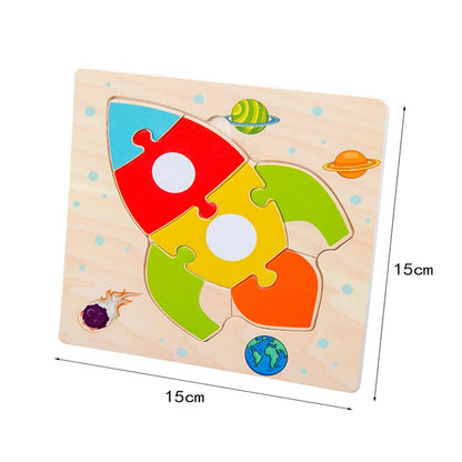 Baby Wooden 3D Puzzle Animal Tangram Learning Toy