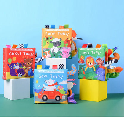 Baby Cloth Book Cartoon Animal Sensory Learning Toy