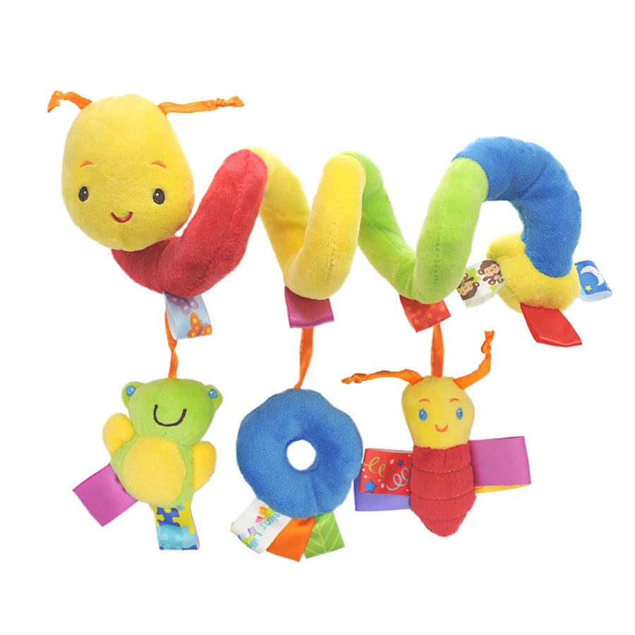 Baby Crib Spiral Toy Plush Stroller & Car Seat Rattle