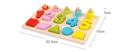 3D Wooden Montessori Fishing Toy – Shape & Number Matching Learning Set