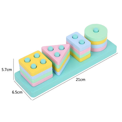 Wooden Baby Puzzles 3D Early Learning Educational Toy