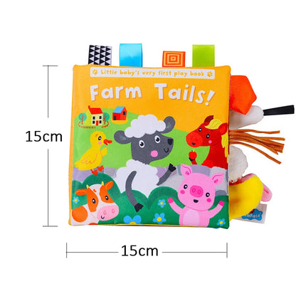 Baby Cloth Book Cartoon Animal Sensory Learning Toy