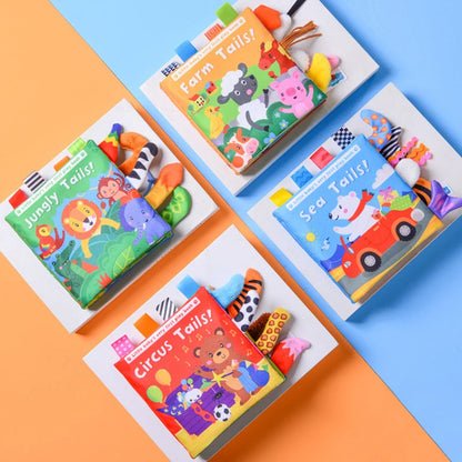 Baby Cloth Book Cartoon Animal Sensory Learning Toy