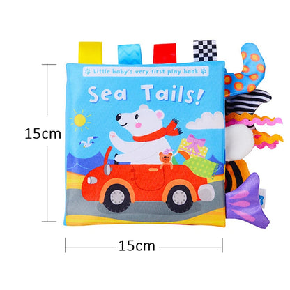 Baby Cloth Book Cartoon Animal Sensory Learning Toy