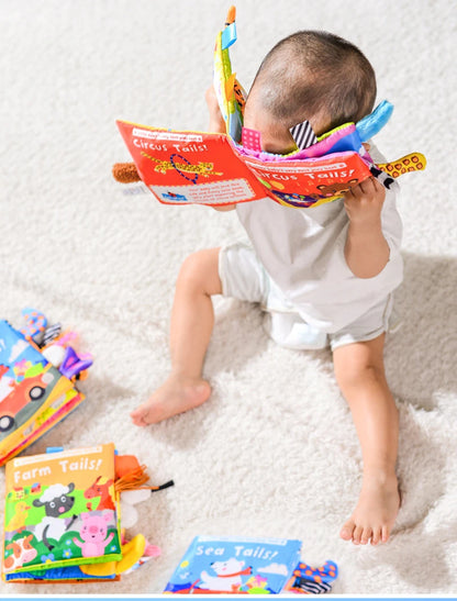 Baby Cloth Book Cartoon Animal Sensory Learning Toy