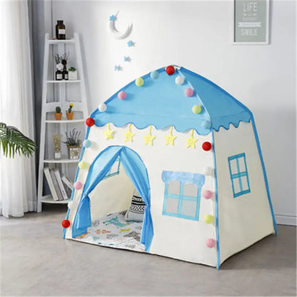 Kids Play Tent Indoor Outdoor Foldable Princess Playhouse