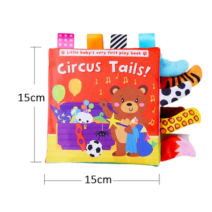Baby Cloth Book Cartoon Animal Sensory Learning Toy