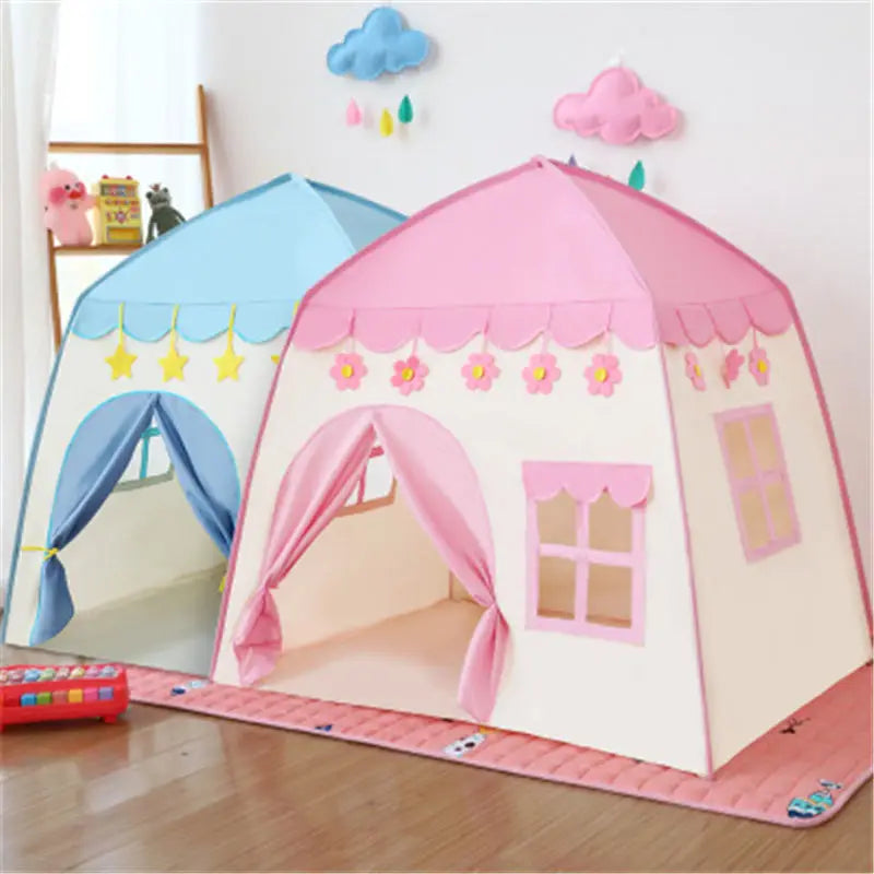 Kids Play Tent Indoor Outdoor Foldable Princess Playhouse