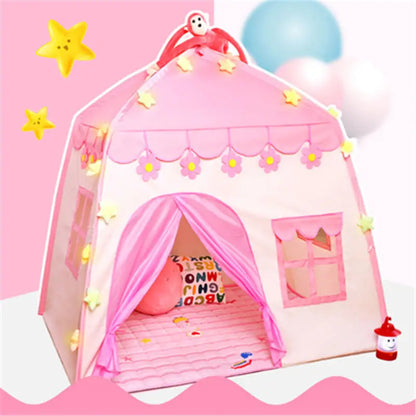 Kids Play Tent Indoor Outdoor Foldable Princess Playhouse