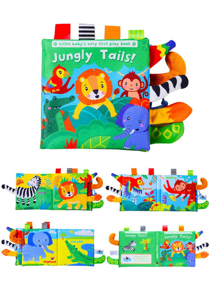 Baby Cloth Book Cartoon Animal Sensory Learning Toy