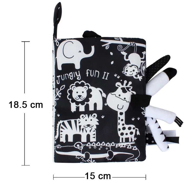 Baby Cloth Book Cartoon Animal Sensory Learning Toy