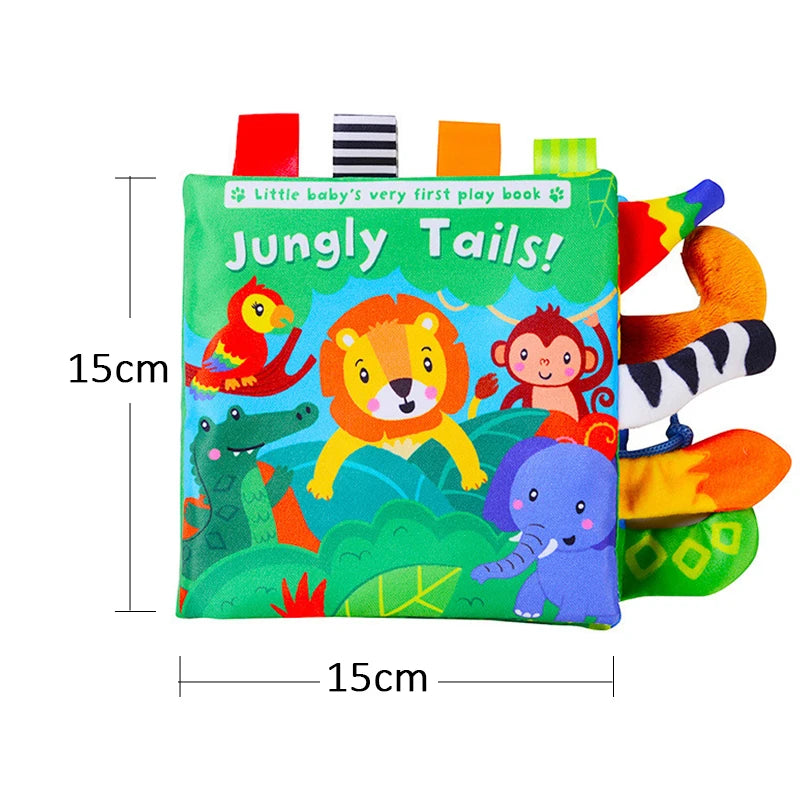 Baby Cloth Book Cartoon Animal Sensory Learning Toy