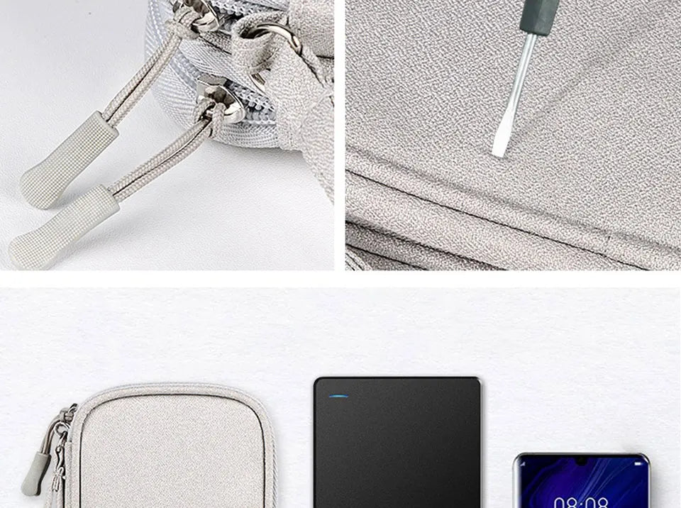 Electronic Cable Organizer Bag Waterproof Travel Storage Case