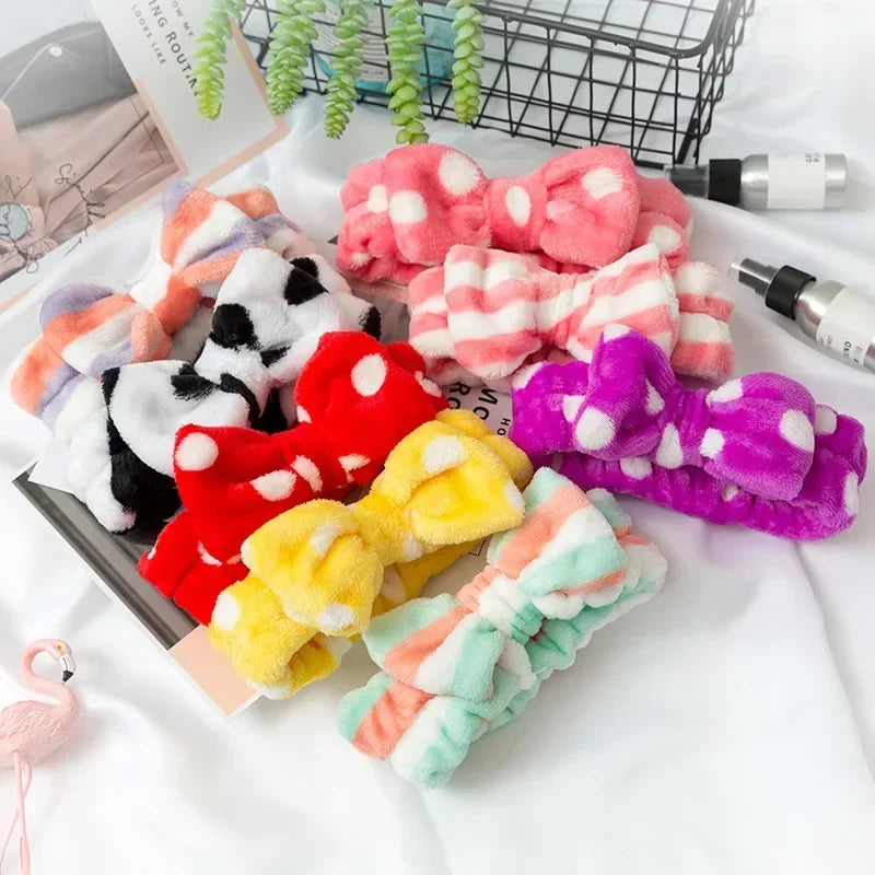 Makeup Headband – Soft Coral Fleece Face Wash Hair Band