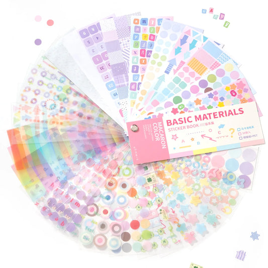 Cartoon Sticker Book Aesthetic Scrapbooking Sticker Pack
