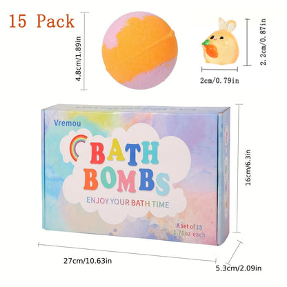 Kids Bath Bomb Gift Set 15/24 Pack with Surprise Inside