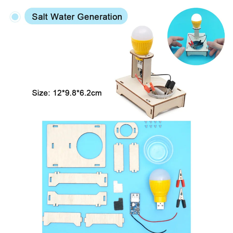 STEM Science Kit DIY Wooden Educational Learning Toy