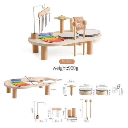 Wooden Kids Xylophone Montessori Musical Instrument Toy
