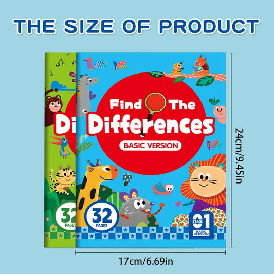 Hidden Differences Activity Book with Observation Games
