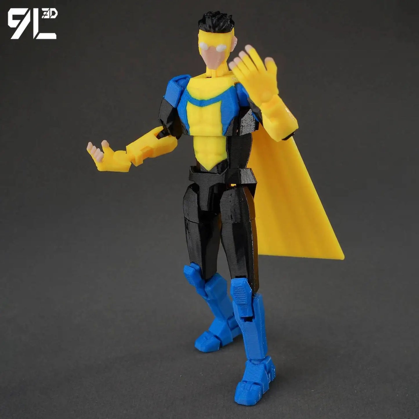 Invincible Boy Action Figure 14cm 3D Printed Poseable Model