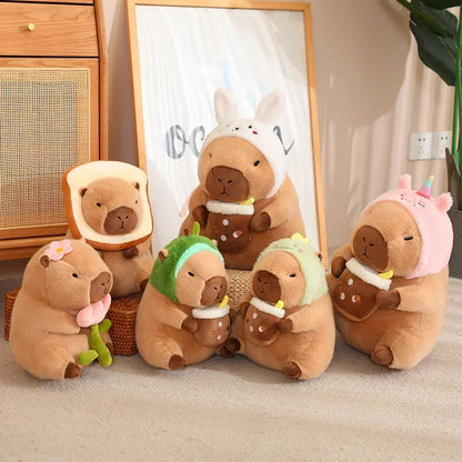 Capybara Plush Toy – Cute Cosplay Stuffed Animal Doll