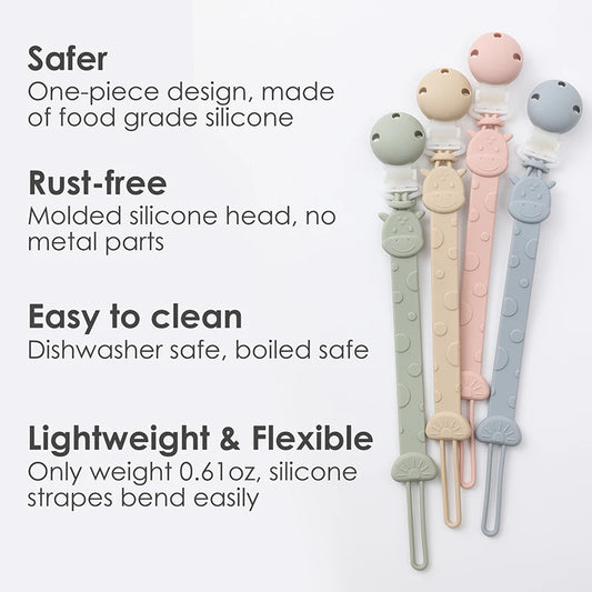 Silicone Pacifier Clip BPA Free Baby Pacifier Holder